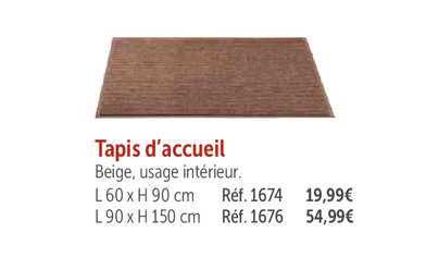 tapis d'accueil