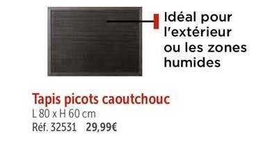 tapis picots caoutchouc