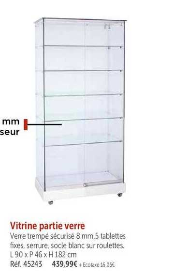 Vitrine Partie Verre