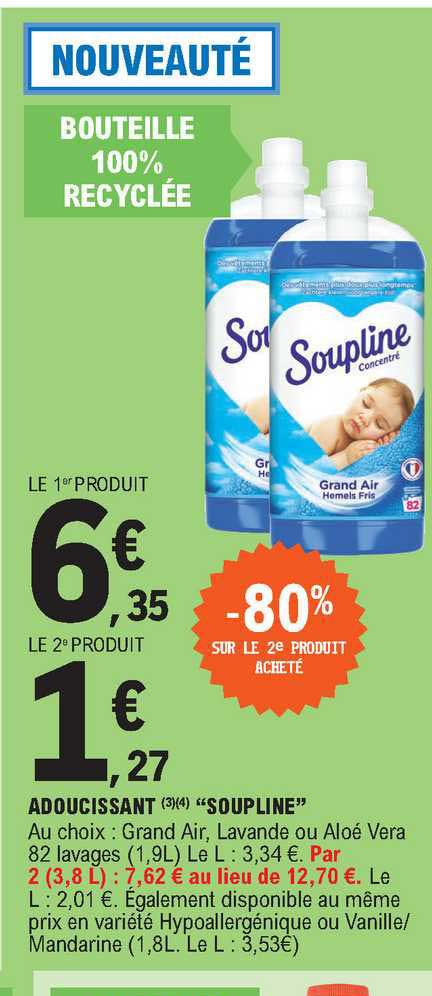 Adoucissant "soupline"