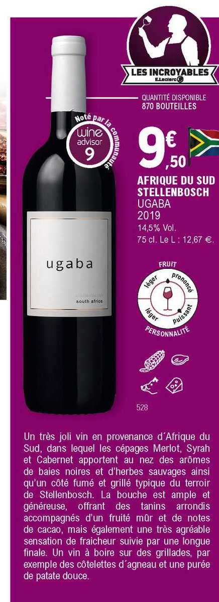 afrique du sud stellembosch ugaba 2019