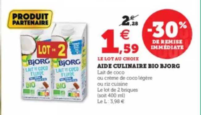 Aide Culinaire Bio Bjorg