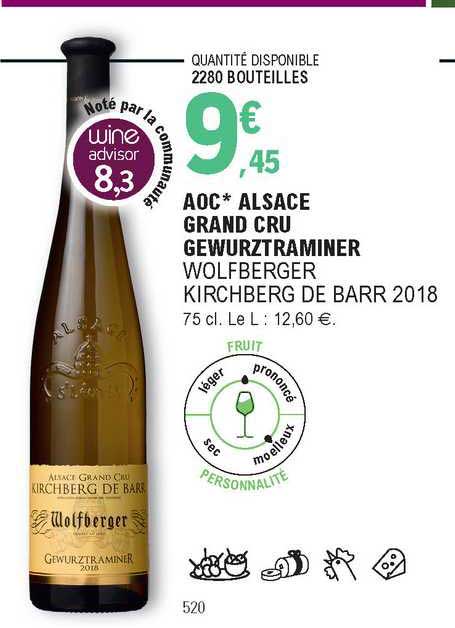 aoc alsace grand cru gewurztraminer wolfberger kirchberg de barr 2018