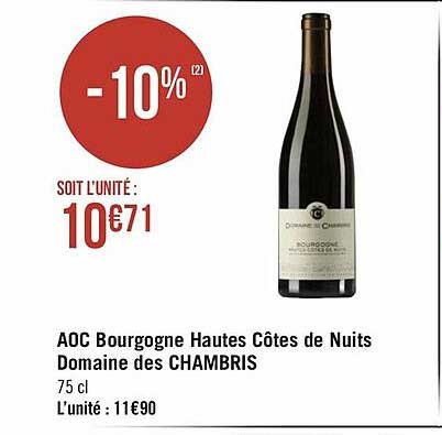 aoc bourgogne hautes côtes de nuits domaine des chambris