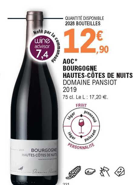 aoc bourgogne hautes-côtes de nuits domaine pansiot 2019