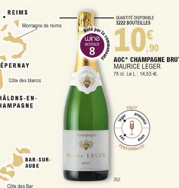aoc champagne brut maurice léger