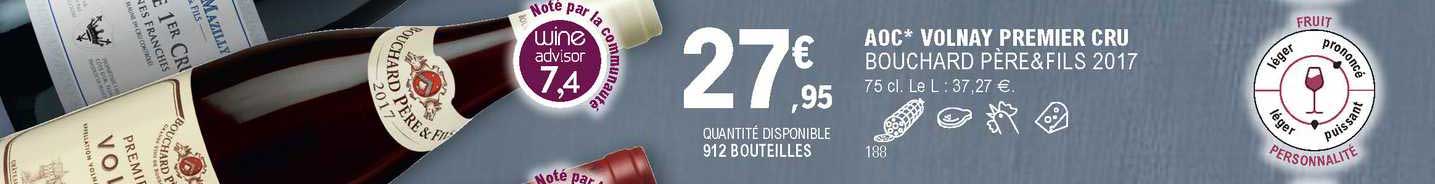 Aoc Colnay Premier Cru Bouchard Pèe & Fils 2017