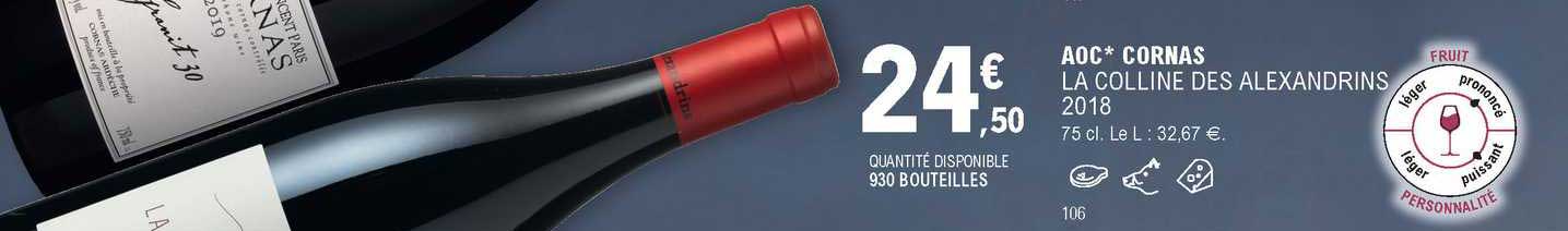 aoc cornas la colline des alexandrins 2018