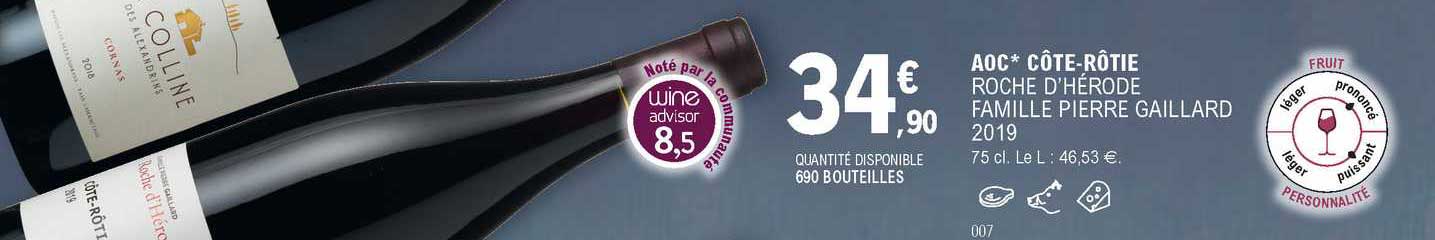 aoc côte-rôtie roche d'hérode famille pierre gaillard 2019
