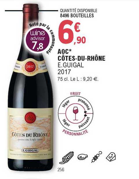 aoc côtes-du-rhône e.guigal 2017
