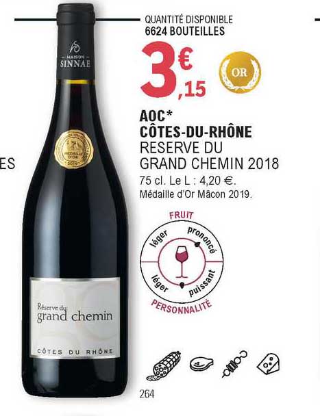 aoc côtes-du-rhône réserve du grand chemin 2018