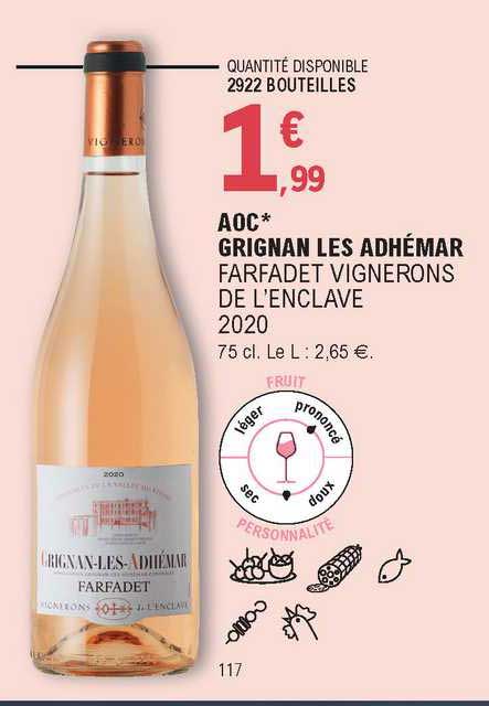 aoc grignan les adhémar farfadet vignerons de l'enclave 2020