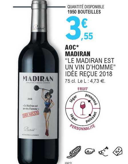 aoc madiran "le madiran est un vin d'homme" idée recue 2018