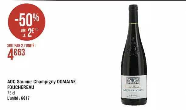 aoc saumur champigny domaine fouchereau