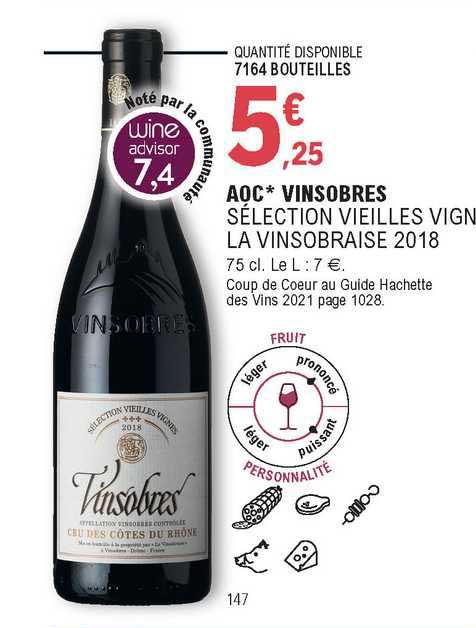 aoc vinsobres sélection vieilles vignes la vinsobraise 2018