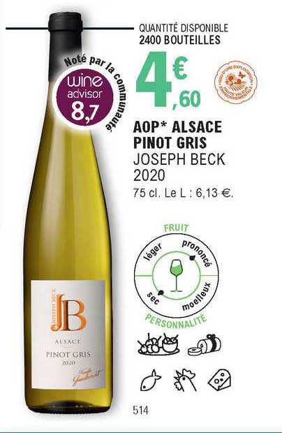 aop alsace pinot gris joseph beck 2020
