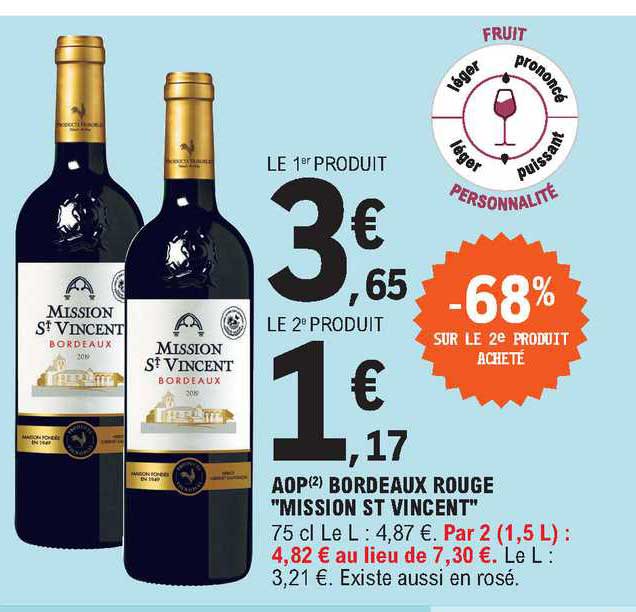 aop bordeaux rouge "mission st vincent"
