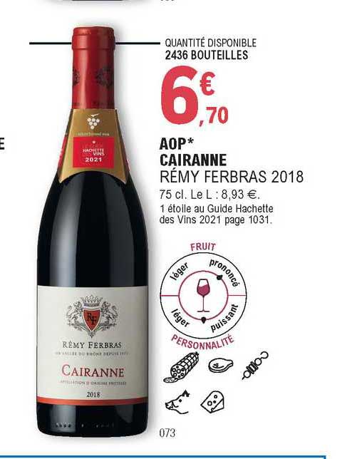 Aop Cairanne Rémy Ferbras 2018
