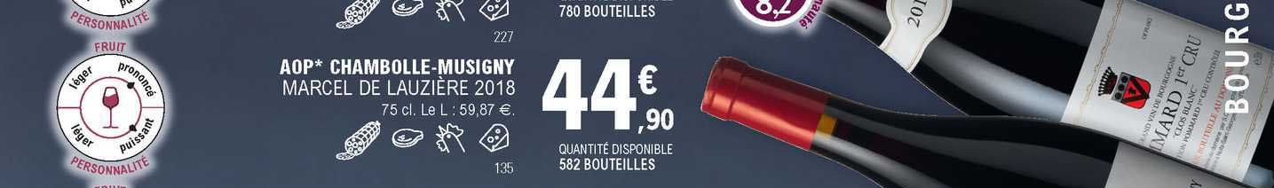 aop chambolle-musigny marcel de lauzière 2018