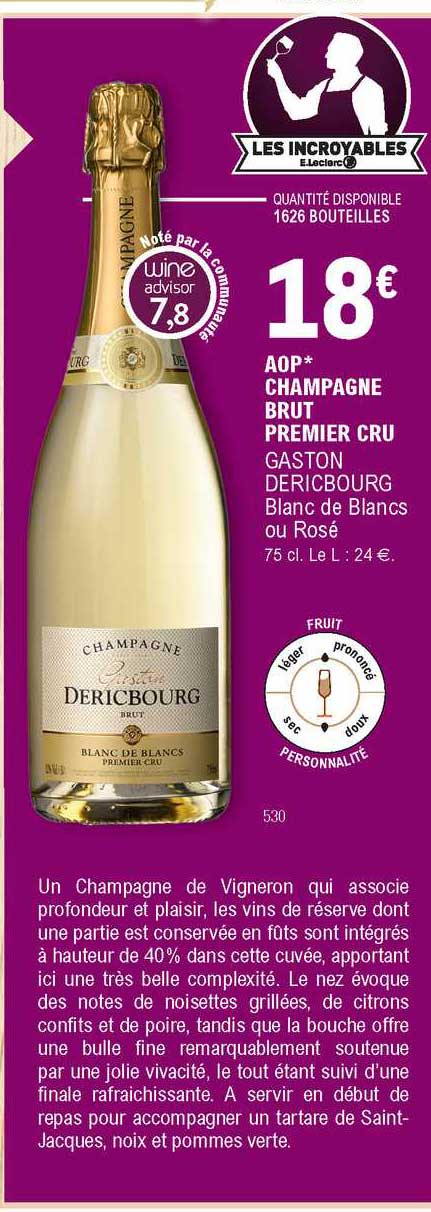 Aop Champagne Brut Premier Cru Gason Déricbourg