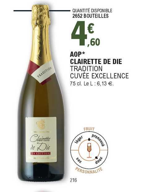 aop clairette de die tradition cuvée excellence