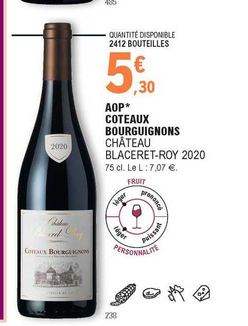 aop coteaux bourguignons château blaceret-roy 2020