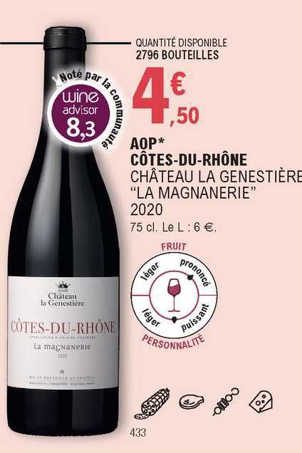 aop côtes-du-rhône château la genestière "la magnanerie"