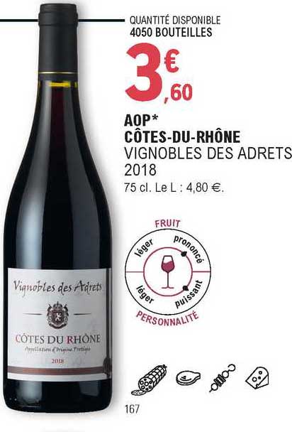 aop côtes-du-rhône vignobles des adrets 2018
