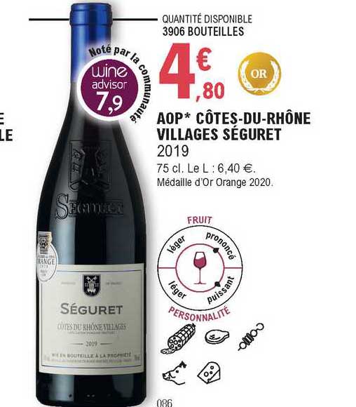 aop côtes-du-rhône villages séguret 2019