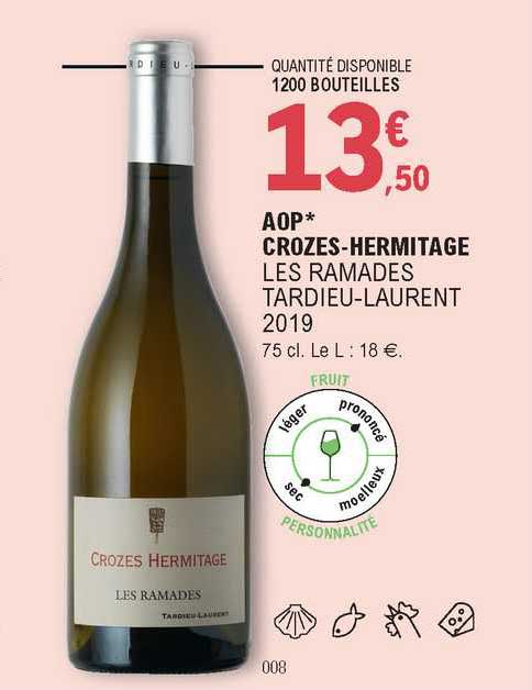 aop crozes-hermitage les ramades tardieu-laurent 2019