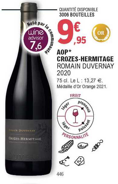 aop crozes-hermitage romain duvernay 2020
