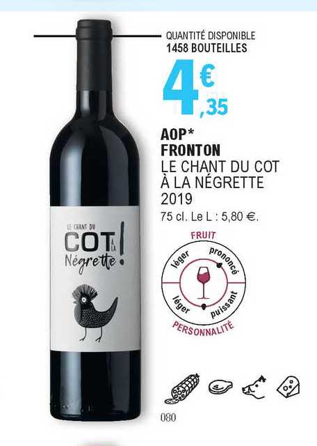 aop fronton le chant du cot! à la négrette 2019