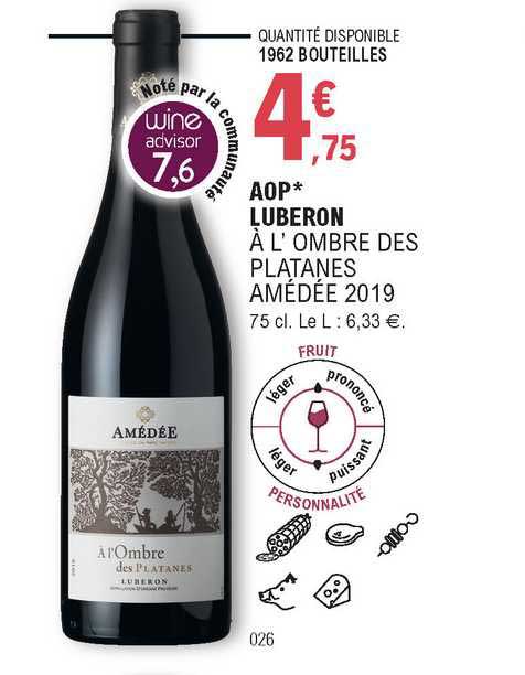 aop luberon à l'ombre des platanes amédée 2019