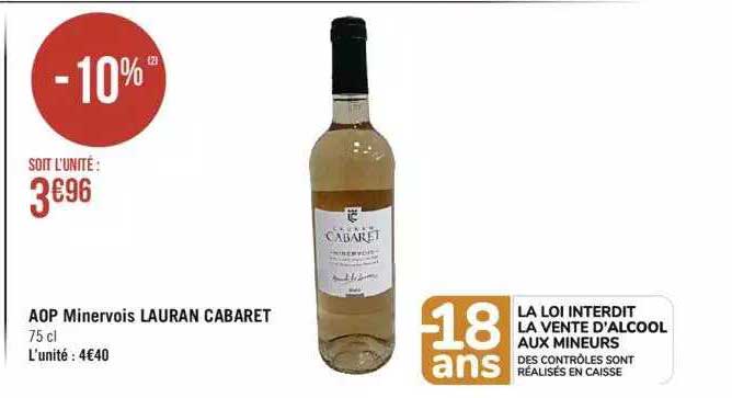 aop minervois lauran cabaret
