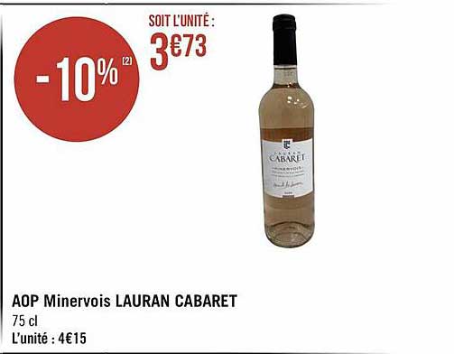 aop minervois lauran cabaret