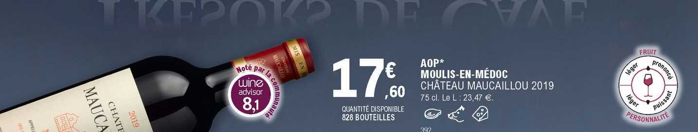 aop moulis-en-médoc château maucaillou 2019