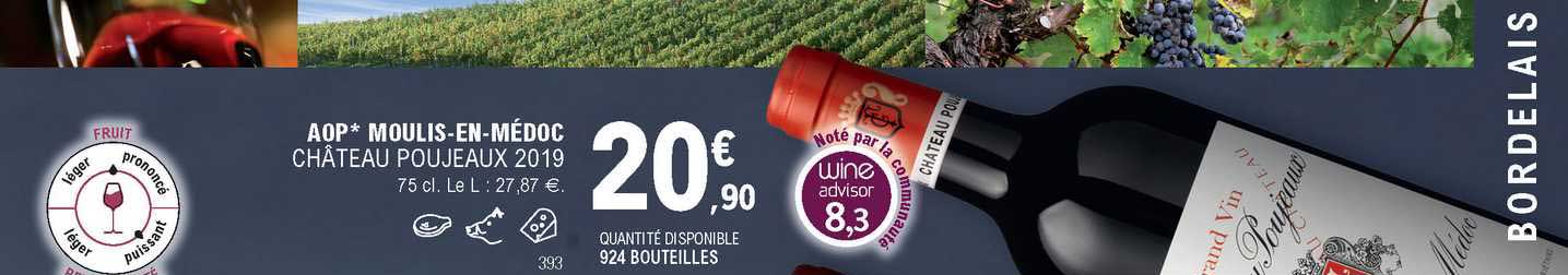 aop moulis-en-médoc château poujeaux 2019