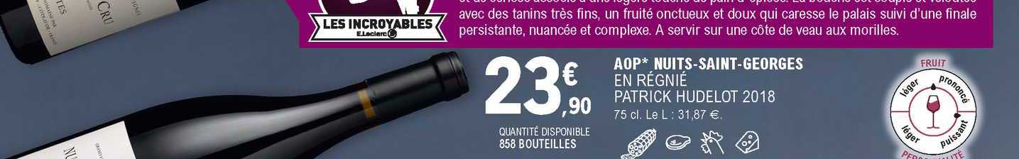 aop nuits-saint-georges en régnié patrick hudelot 2018