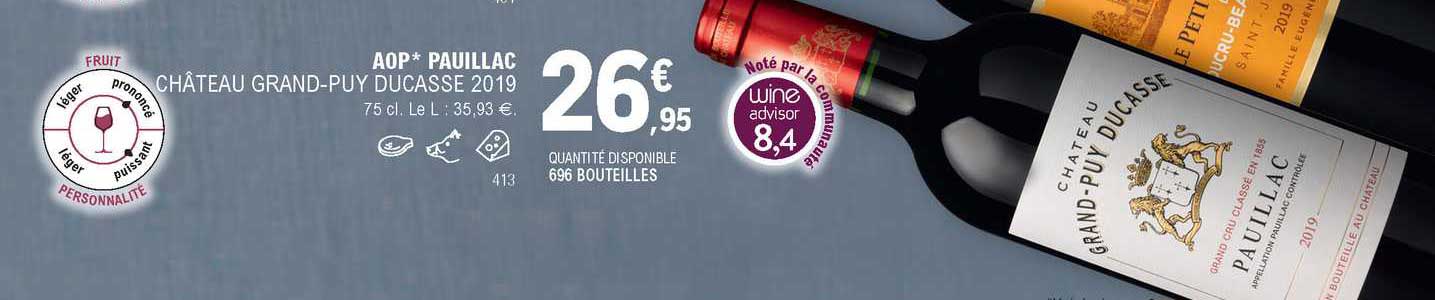 aop pauillac château grand-puy ducasse 2019