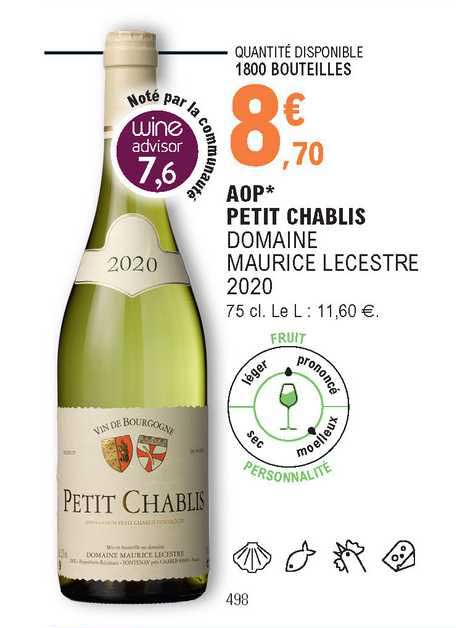 aop petit chablis domaine maurice lecestre 2020