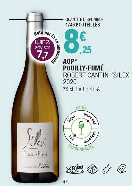 aop pouilly-fumé robert cantin "silex" 2020