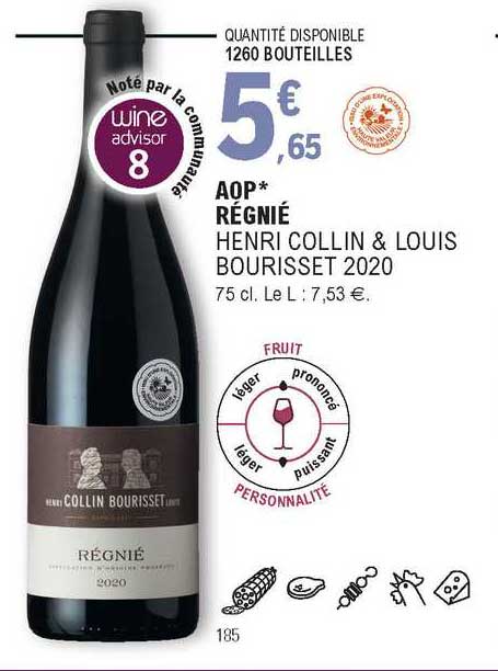 aop régnié henri collin & louis bourisset 2020