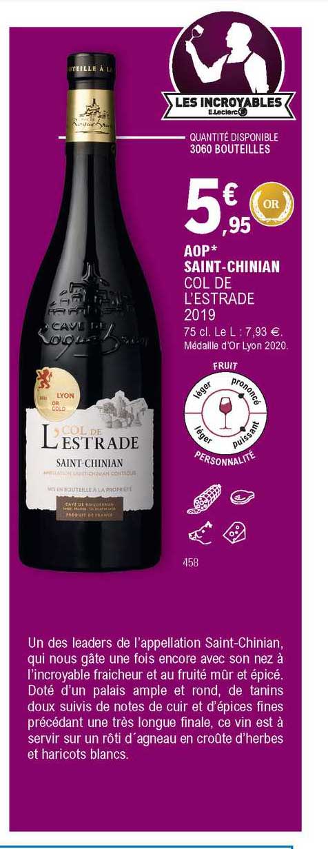 aop saint-chinian col de l'estrade 2019