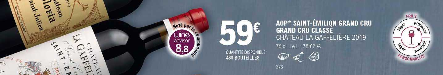 aop saint-émilion grand cru gran cru classé château la gaffelière 2019