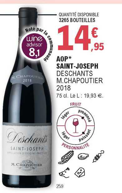 aop saint-joseph deschants m.chapoutier