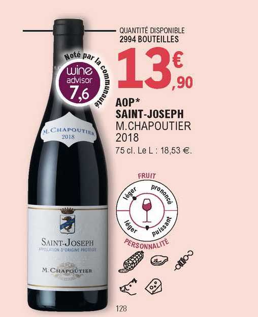 aop saint-joseph m.chapoutier 2018