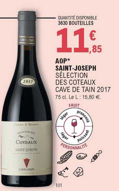aop saint-joseph sélection des coteaux cave de tain 2017