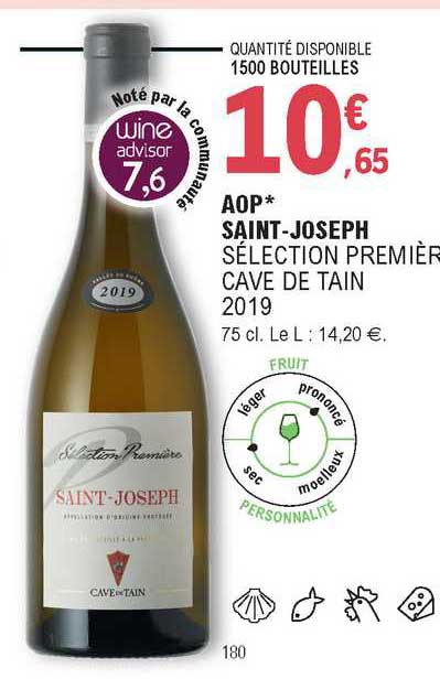 aop saint-joseph sélection première cave de tain 2019