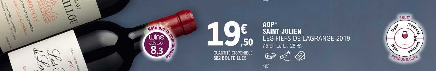 aop saint-julien les fiefs de lagrange