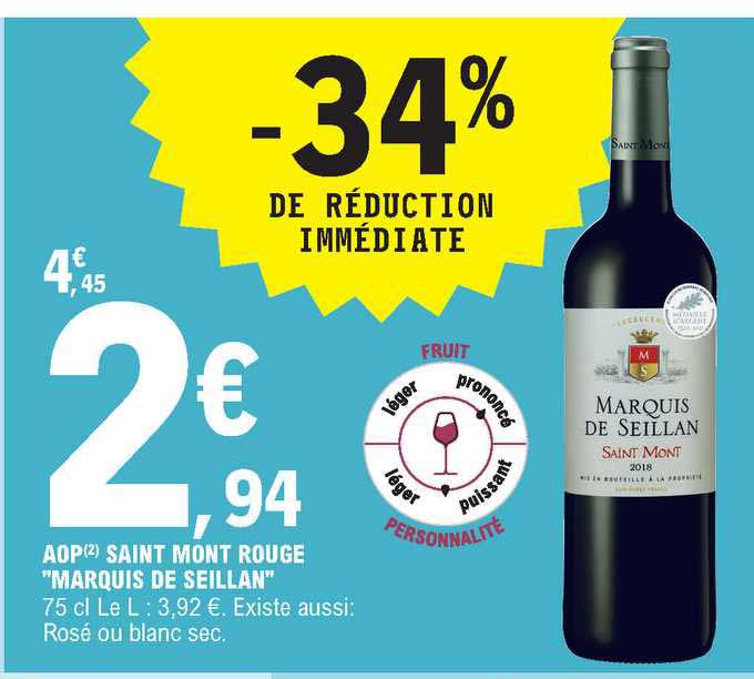 aop saint mont rouge "marquis de seillan"